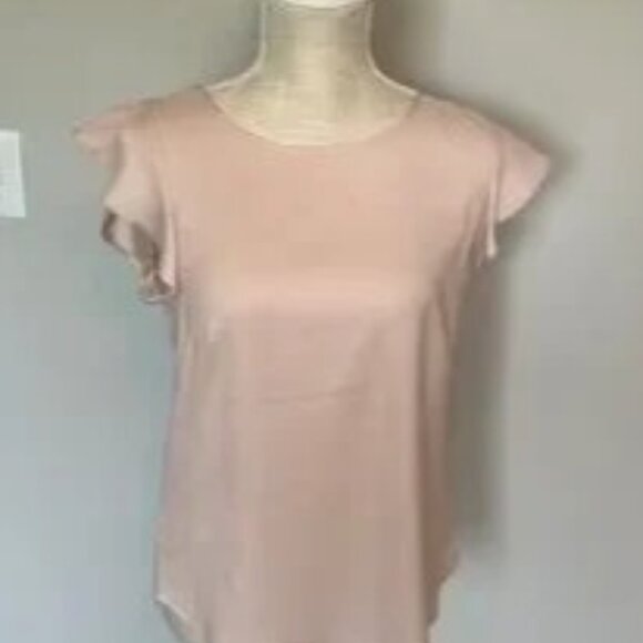 Ann Taylor flutter sleeve blouse - Picture 4 of 6